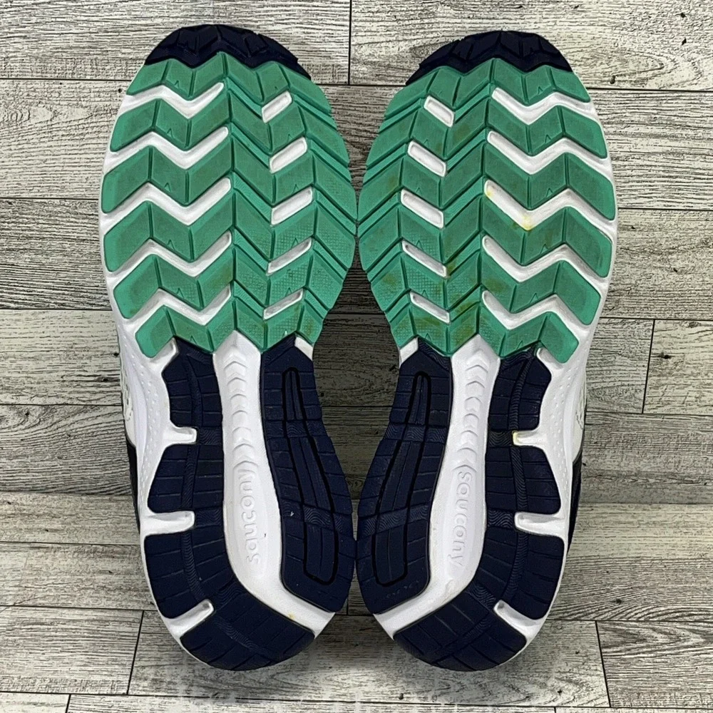 Saucony Cohesion 11 White Blue Green‎ Running Shoes S10420-1 Women Size 7.5